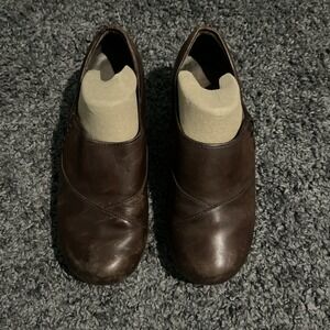 Dansko Brown Leather Clogs Size 40
